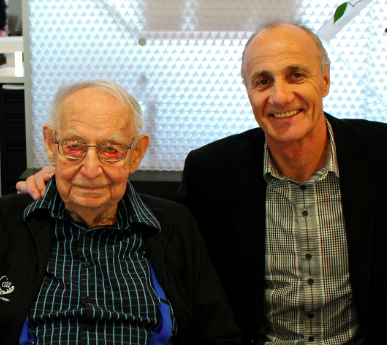 Comvita founder, Claude Stratford, 101 with co-founder, Alan Bougen